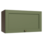 Mueble de Cocina Superior Vik 60 cm 1 Puerta Abatible Marrón/Verde