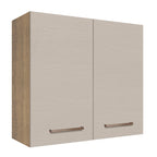 Mueble de Cocina Superior Agata 70 cm 2 Puertas Marrón/Crema