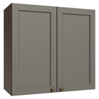 Mueble de Cocina Superior Vik 70 cm 2 Puertas Marrón/Gris