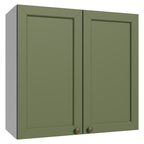 Mueble de Cocina Superior Vik 70 cm 2 Puertas Blanco/Verde