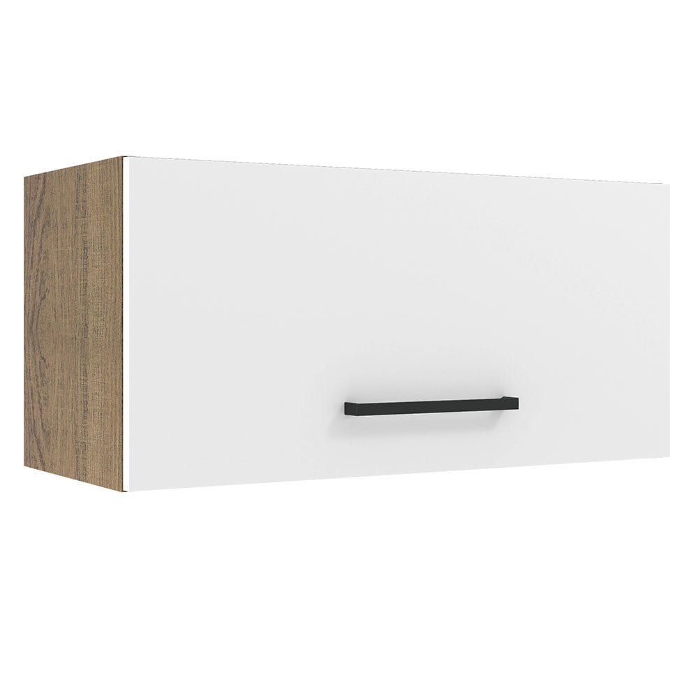 Mueble de Cocina Superior Agata 70 cm 1 Puerta Abatible Marrón/Blanco