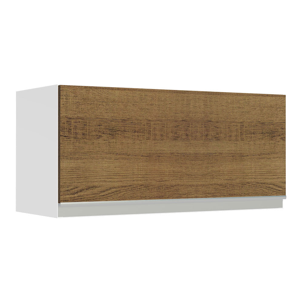 Mueble de Cocina Superior Glamy 70 cm 1 Puerta Abatible Blanco/Marrón