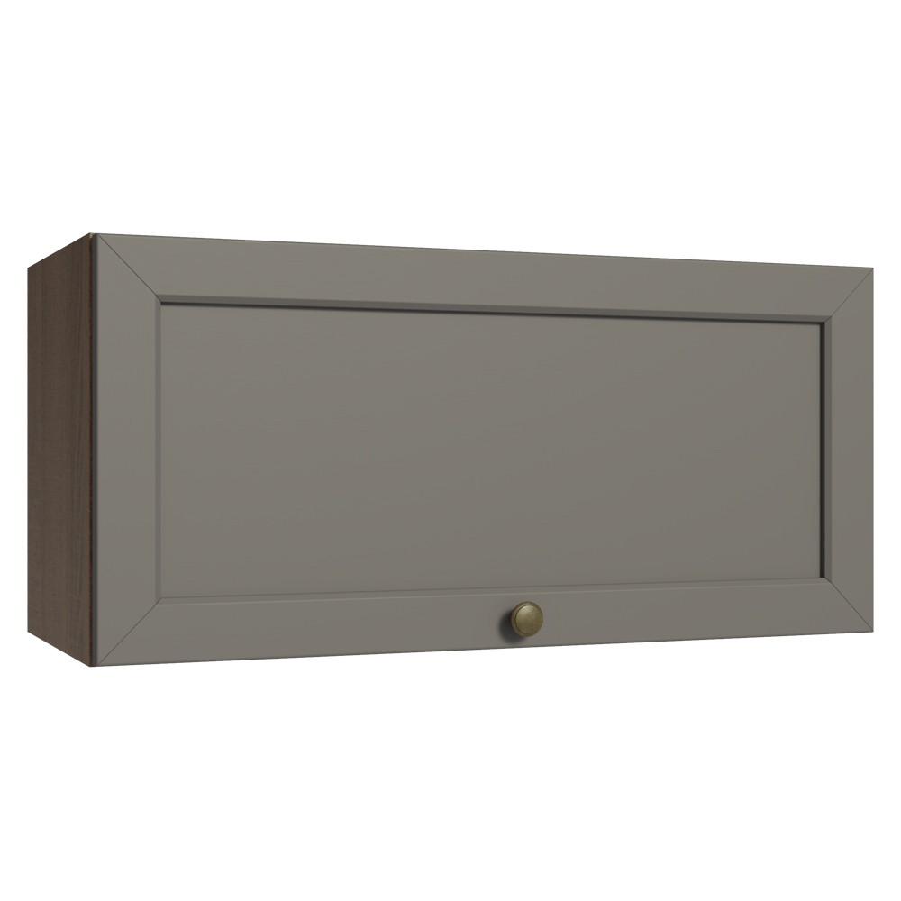 Mueble de Cocina Superior Vik 70 cm 1 Puerta Abatible MarrónGris
