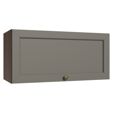 Mueble de Cocina Superior Vik 70 cm 1 Puerta Abatible MarrónGris