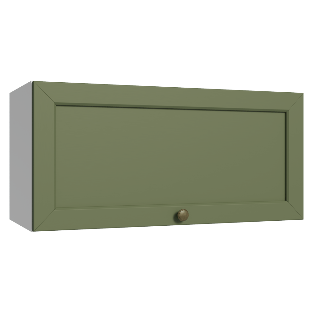Mueble de Cocina Superior Vik 70 cm 1 Puerta Abatible Blanco/Verde
