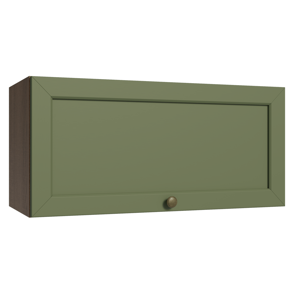 Mueble de Cocina Superior Vik 70 cm 1 Puerta Abatible Marrón/Verde
