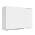 Mueble de Cocina Superior de Esquina Glamy 1 Puerta Blanco
