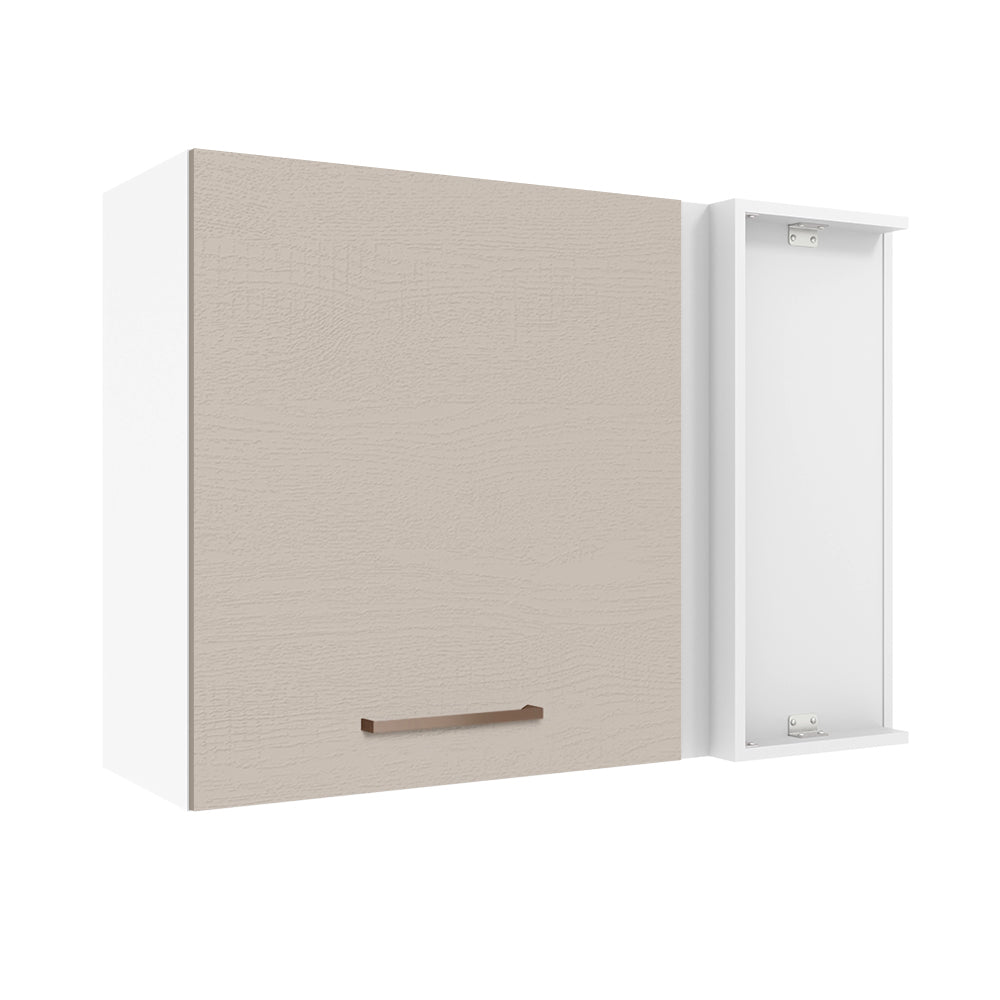 Mueble de Cocina Superior de Esquina Agata 1 Puerta Blanco/Crema