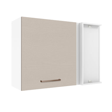 Mueble de Cocina Superior de Esquina Agata 1 Puerta Blanco/Crema