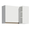 Mueble de Cocina Superior de Esquina Reims 1 Puerta 3 Nichos Blanco