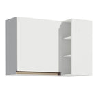 Mueble de Cocina Superior de Esquina Reims 1 Puerta 3 Nichos Blanco