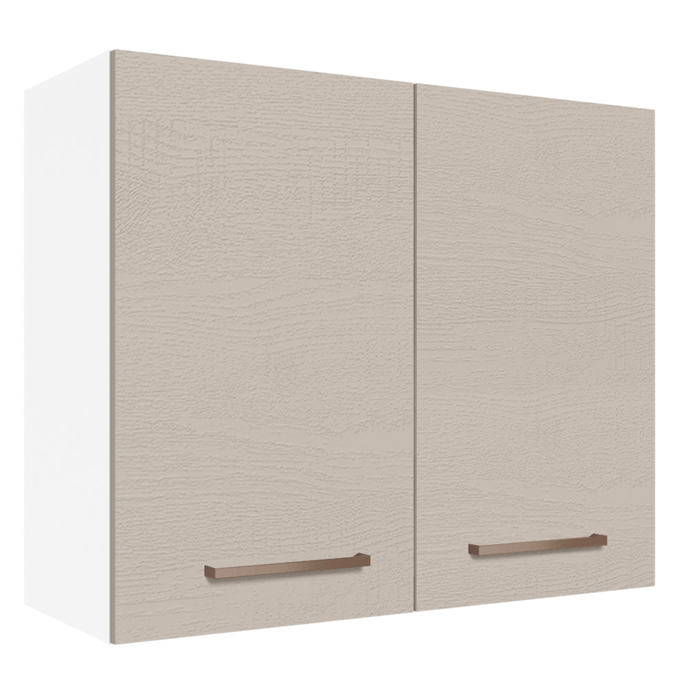 Mueble de Cocina Superior Agata 80 cm 2 Puertas Blanco/Crema