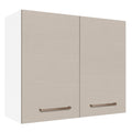 Mueble de Cocina Superior Agata 80 cm 2 Puertas Blanco/Crema