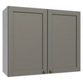 Mueble de Cocina Superior Vik 80 cm 2 Puertas Blanco/Gris