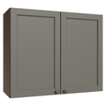Mueble de Cocina Superior Vik 80 cm 2 Puertas Marrón/Gris