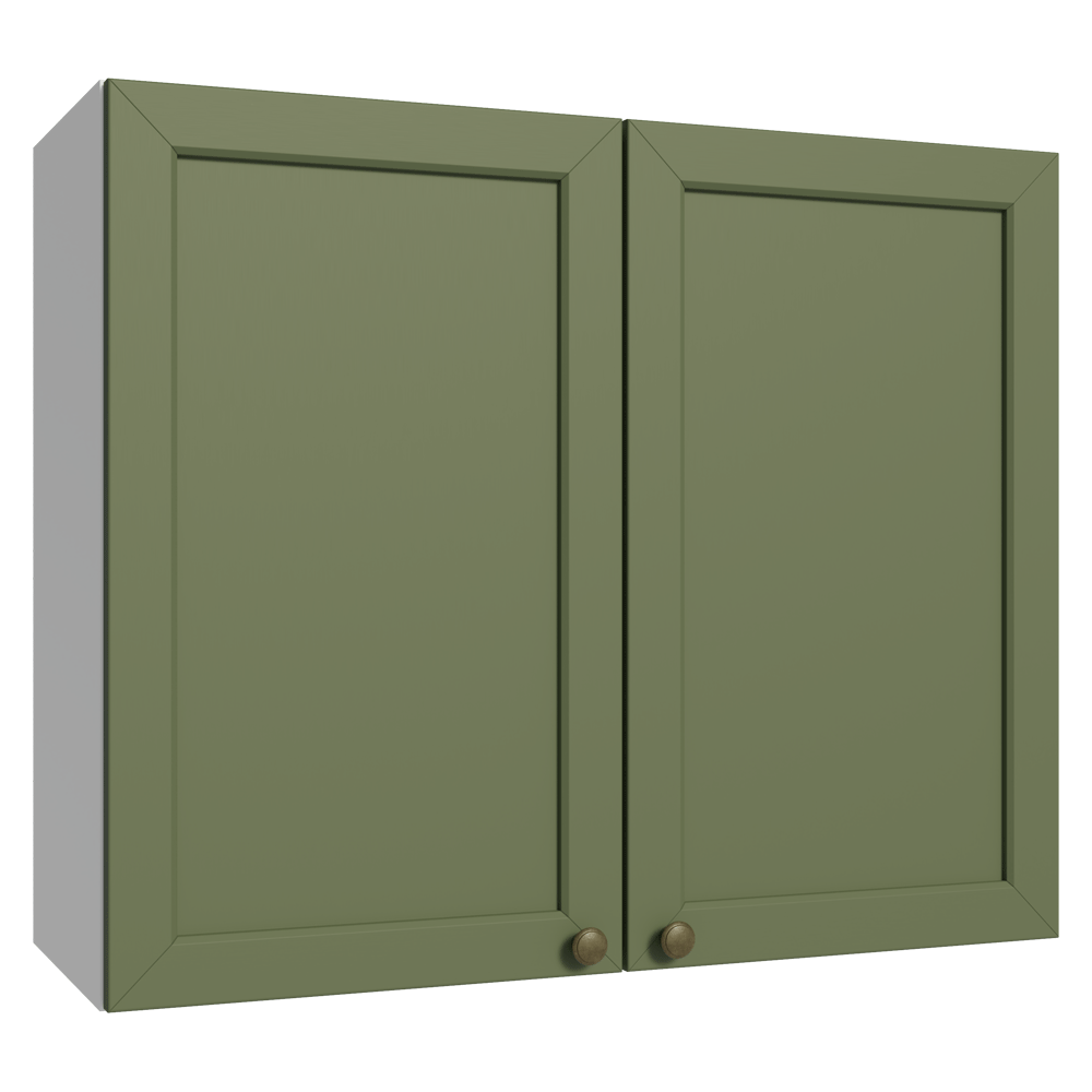 Mueble de Cocina Superior Vik 80 cm 2 Puertas Blanco/Verde