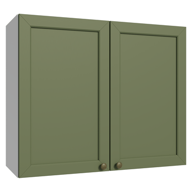 Mueble de Cocina Superior Vik 80 cm 2 Puertas Blanco/Verde