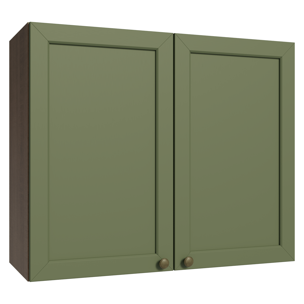 Mueble de Cocina Superior Vik 80 cm 2 Puertas Marrón/Verde