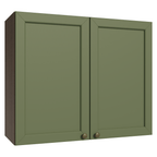 Mueble de Cocina Superior Vik 80 cm 2 Puertas Marrón/Verde