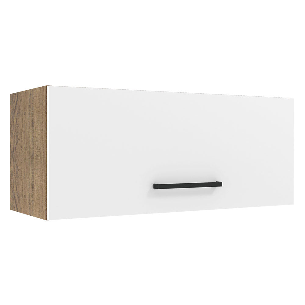 Mueble de Cocina Superior Agata 80 cm 1 Puerta Abatible Marrón/Blanco
