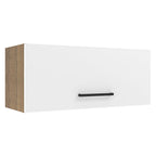 Mueble de Cocina Superior Agata 80 cm 1 Puerta Abatible Marrón/Blanco
