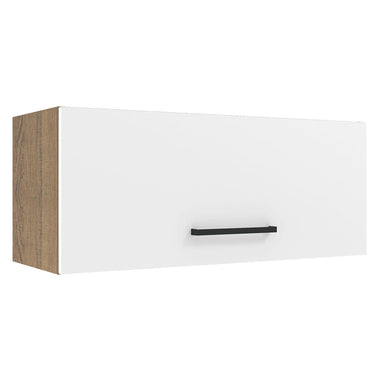 Mueble de Cocina Superior Agata 80 cm 1 Puerta Abatible Marrón/Blanco
