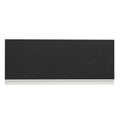 Mueble de Cocina Superior Madesa Glamy 80 cm 1 Puerta Abatible Blanco/Negro