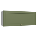 Mueble de Cocina Superior Vik 80 cm 1 Puerta Abatible Blanco/Verde