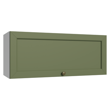 Mueble de Cocina Superior Vik 80 cm 1 Puerta Abatible Blanco/Verde