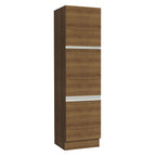 Mueble de Cocina Armario Vertical Glamy 3 Puertas Marrón