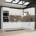 Cocina Integral de Esquina Agata 4.80 m Blanco 01