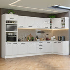 Cocina Integral de Esquina Agata 5.00 m Blanco 01