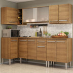 Cocina Integral de Esquina Emilly Point 2.90 m Marrón