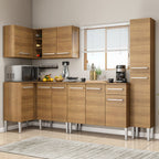 Cocina Integral de Esquina Emilly Water 3.25 m Marrón