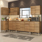 Cocina Integral de Esquina Emilly Rock 3.60 m Marrón