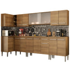 Cocina Integral de Esquina Emilly Jazz 3.60 m Marrón