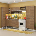 Cocina Integral de Esquina Emilly Love 3.85 Metros Marrón