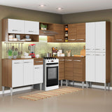 Cocina Integral de Esquina Emilly Ice 4.20 m