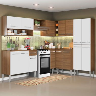 Cocina Integral de Esquina Emilly Ice 4.20 m