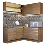 Cocina Integral de Esquina Glamy 3.30 m Marrón 02