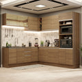 Cocina Integral de Esquina Glamy 4.60 m Marrón 01