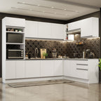 Cocina Integral de Esquina Glamy 4.80 m Blanco 01