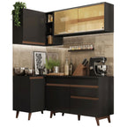 Cocina Integral de Esquina Reims 2.60 m con Encimera Negro 01