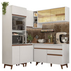 Cocina Integral de Esquina Reims 3.30 m con Encimera Blanco 01