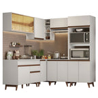 Cocina Integral de Esquina Reims 4.00 m con Encimera Blanco 01