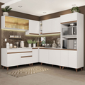 Cocina Integral de Esquina Reims 4.50 m con Encimera Blanco 01