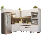 Cocina Integral de Esquina Reims 4.70 m con Encimera Blanco 01