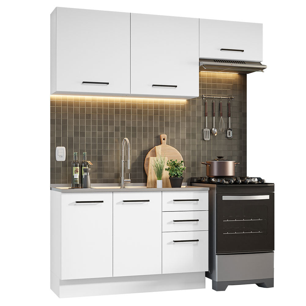 Cocina Integral Agata 1.80 Metros Blanco 09