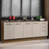 Kit 2 Muebles de Cocina Bajo Agata 2.00 Metros