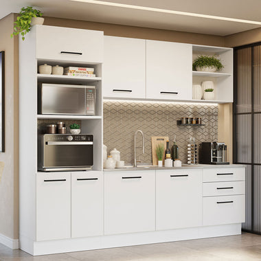 Cocina Integral Agata 2.50 m Blanco 01